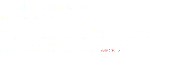 3. Salon LiryDramu 16 czerwca 2014 Niemal dokładnie w połowie czerwca 2014 roku znowu spotkaliśmy się w „Antrakcie” z okazji ukazania się trzeciego już numeru kwartalnika literacko-kulturalnego „LiryDram”. Spotkania te utrwaliły się w świadomości czytelników jako ciekawe imprezy literackie, natomiast twórcom i autorom tego pożytecznego… Więcej >